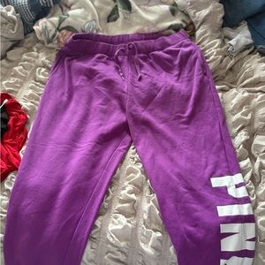 PINK Victoria's Secret Purple Straight Leg Pants